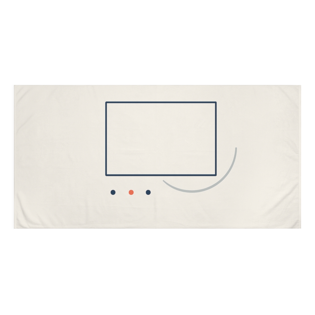 Offset Frame With Orbit Arc decorative home towels