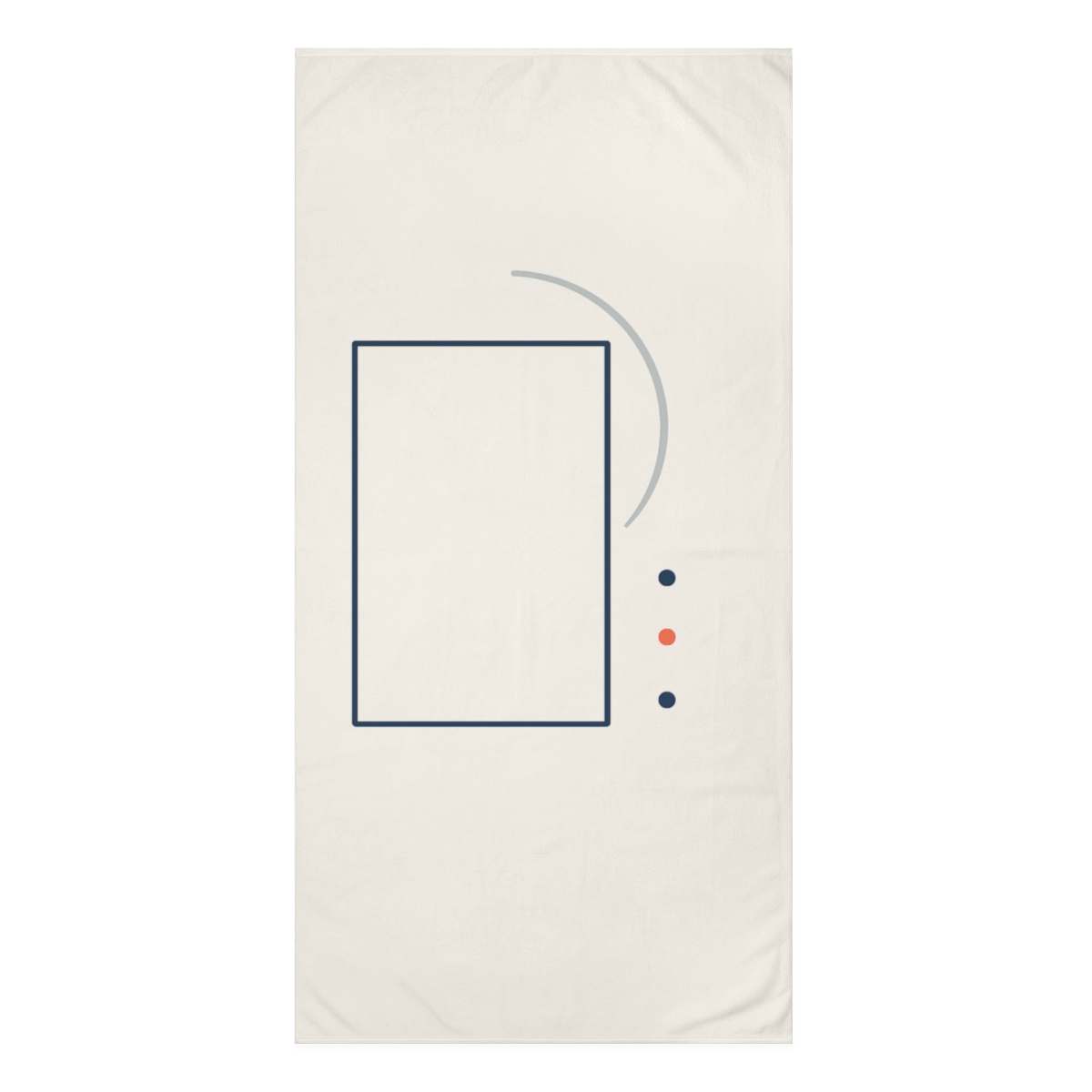 Offset Frame With Orbit Arc decorative home towels