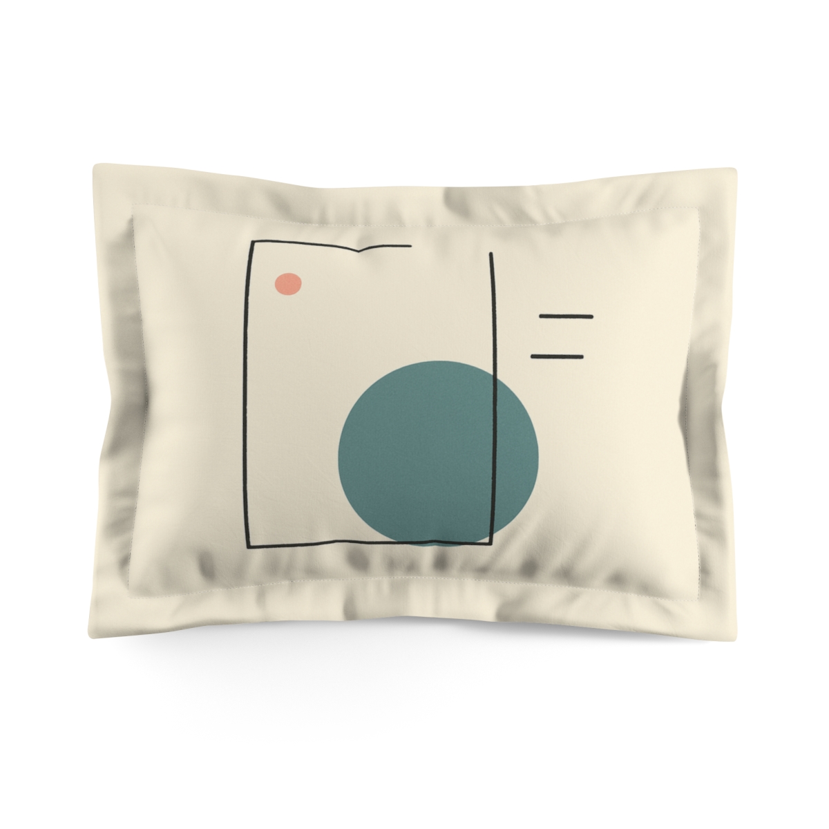 Offset Frame With Orbit Dot stylish throw pillows