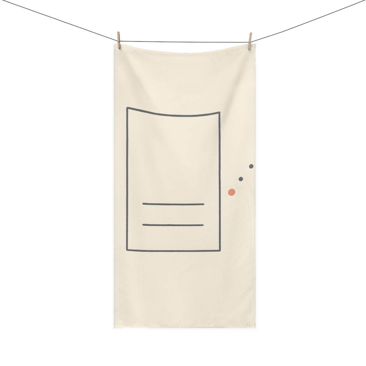 Offset Frame With Orbit Dot Trio unique gift towels