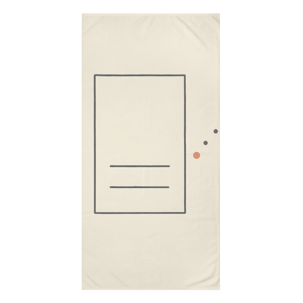 Offset Frame With Orbit Dot Trio unique gift towels