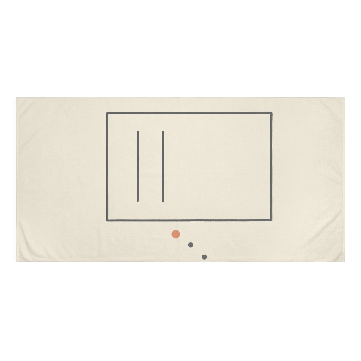 Offset Frame With Orbit Dot Trio unique gift towels