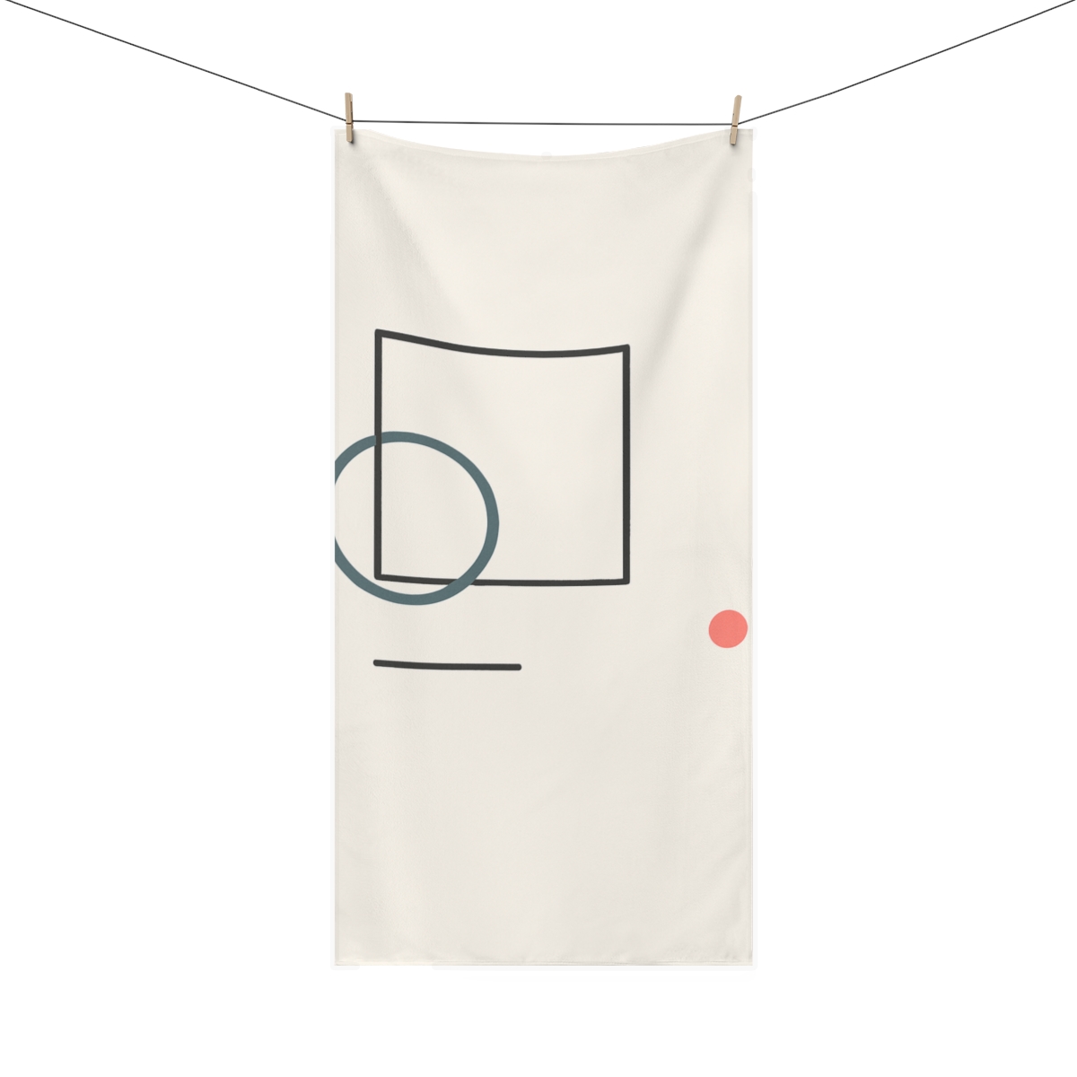 Offset Frame With Quiet Orbit custom towels