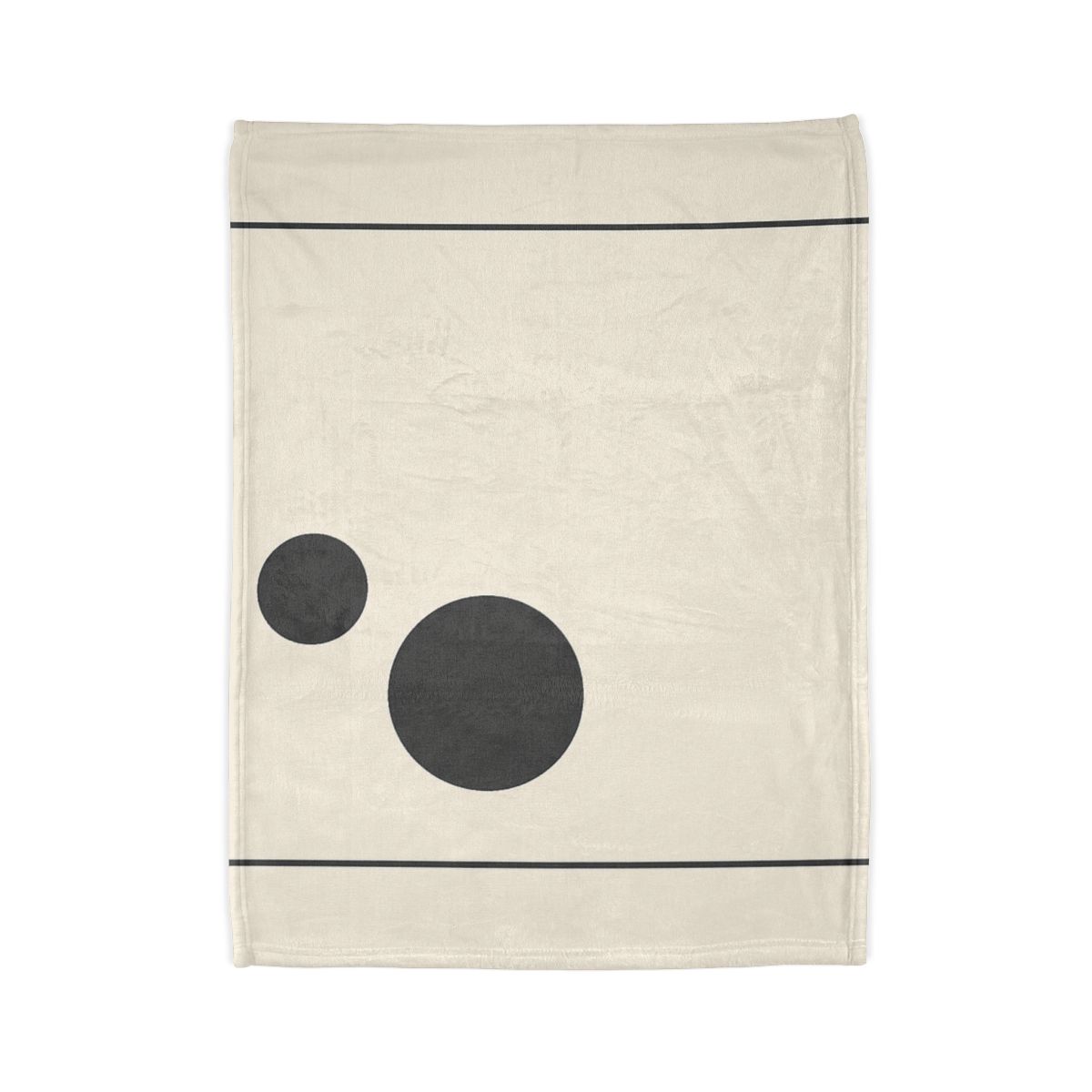 Offset Frame With Twin Disks personalized cozy blankets