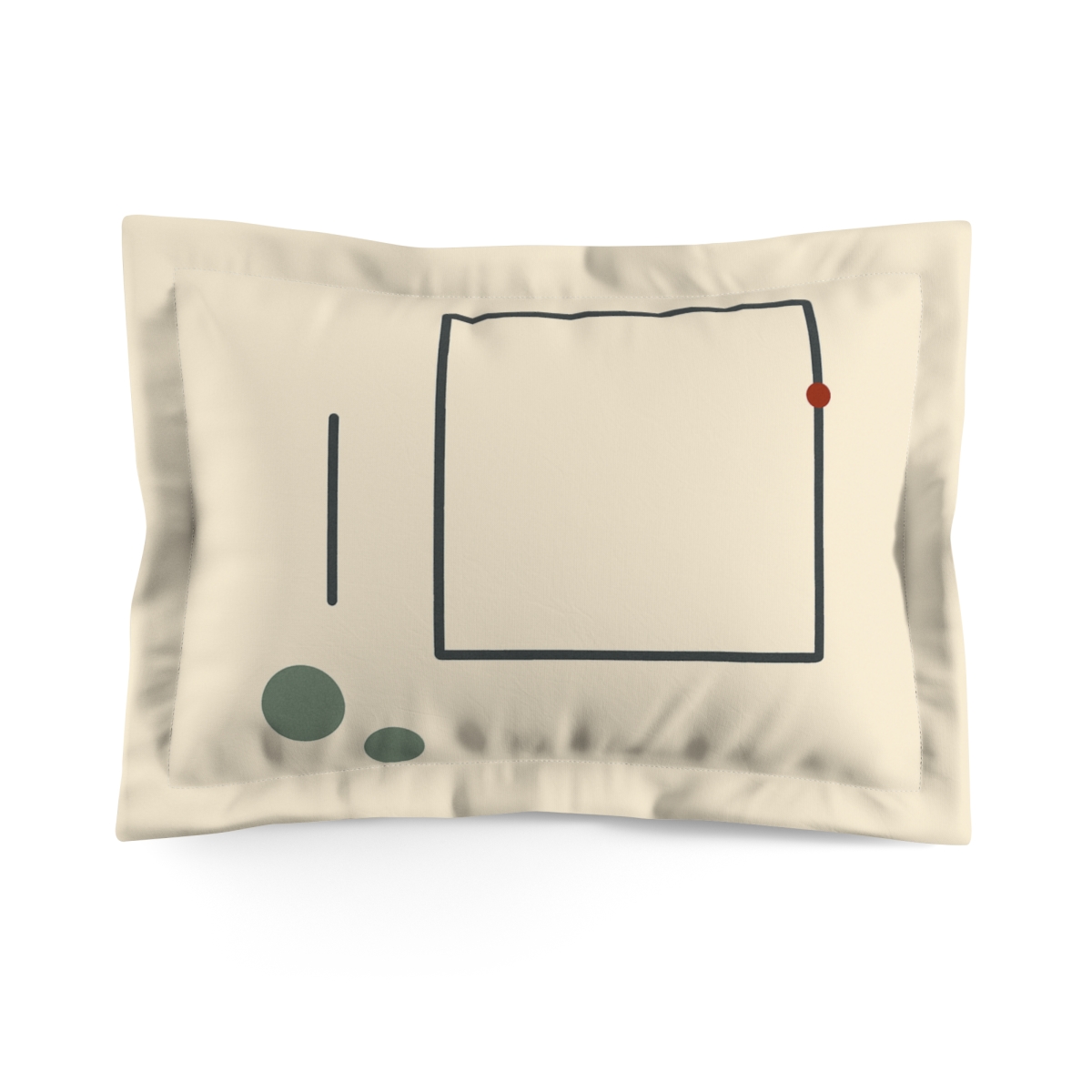 Offset Frame With Two Anchors soft plush pillows