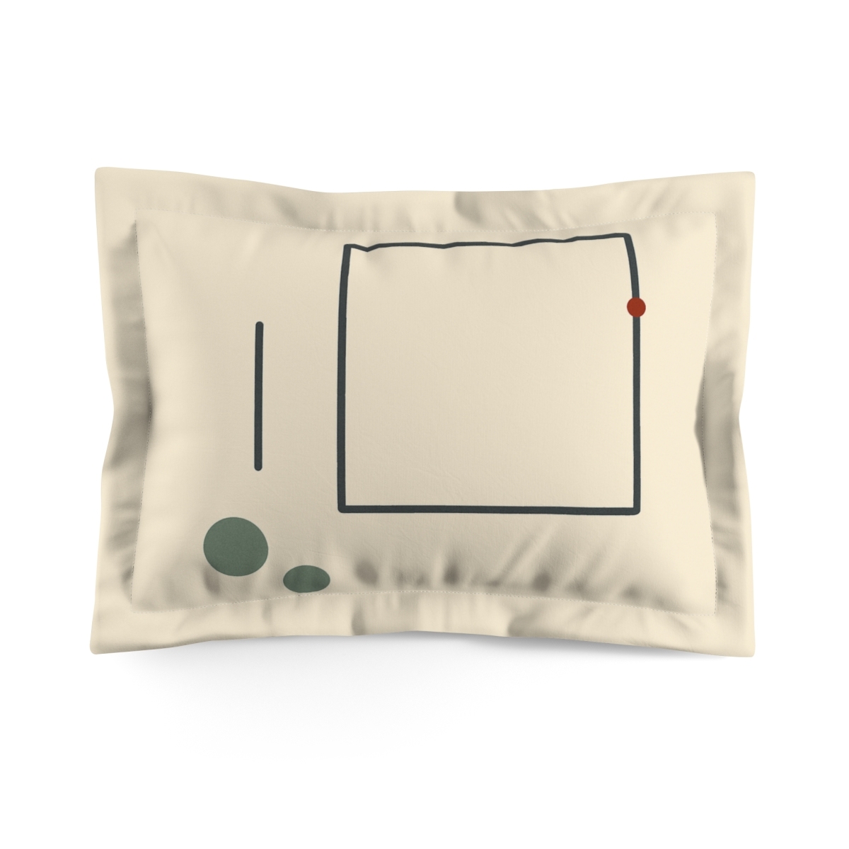 Offset Frame With Two Anchors soft plush pillows