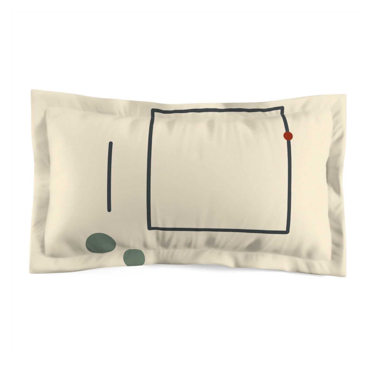 Offset Frame With Two Anchors soft plush pillows