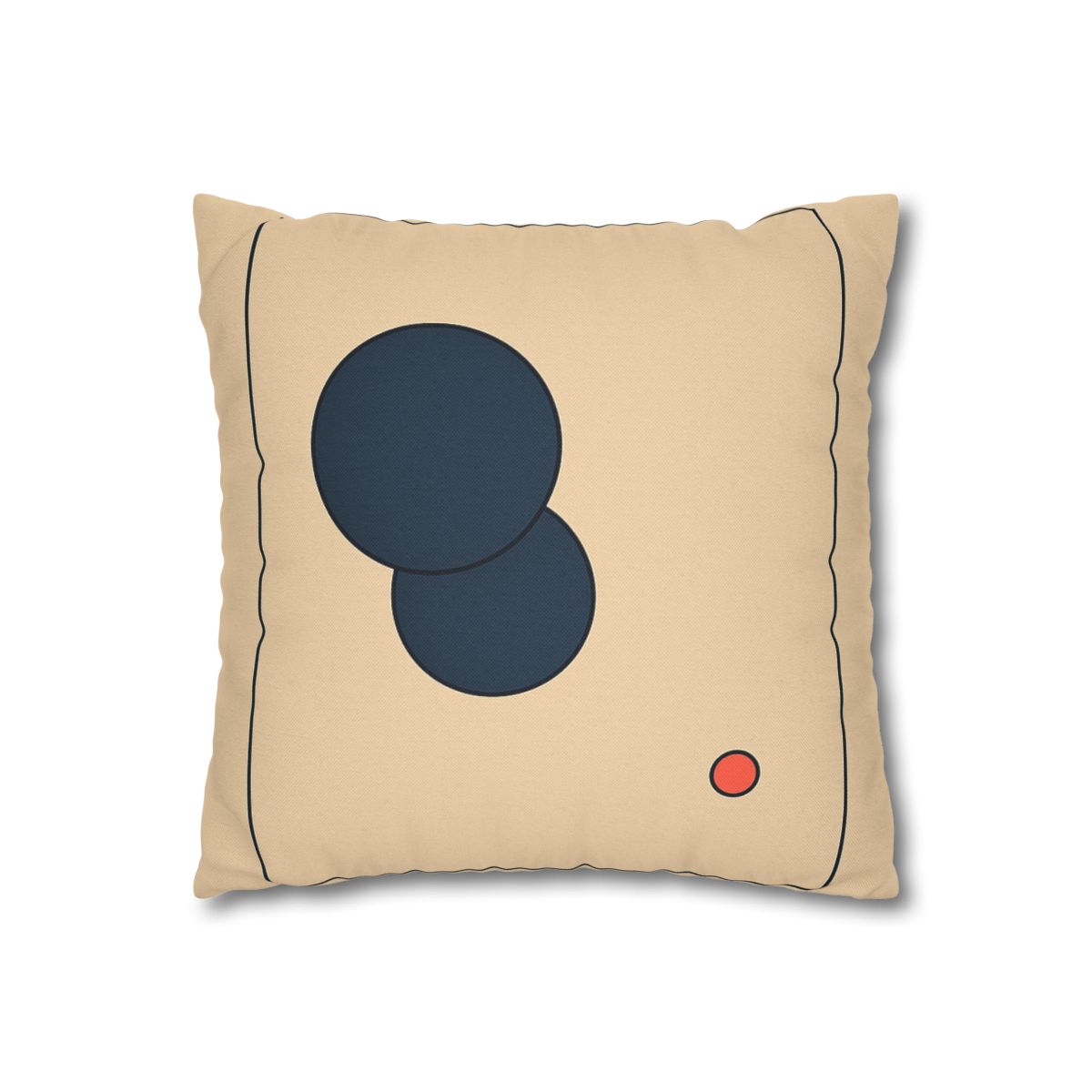 Offset Frame With Two Quiet Discs stylish decorative pillowcases