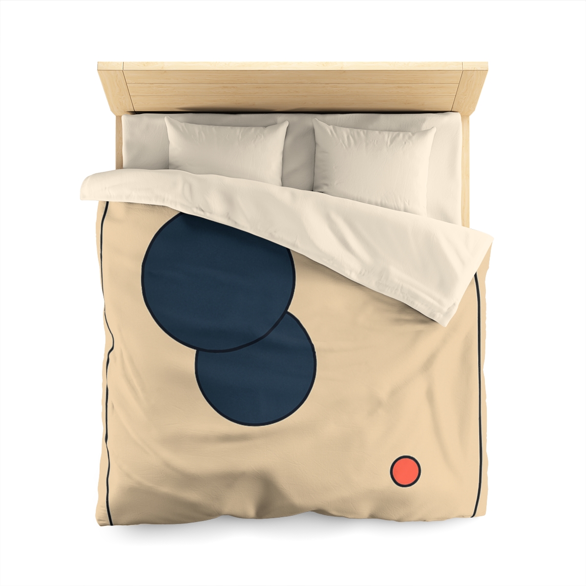 Offset Frame With Two Quiet Discs unique patterned duvets