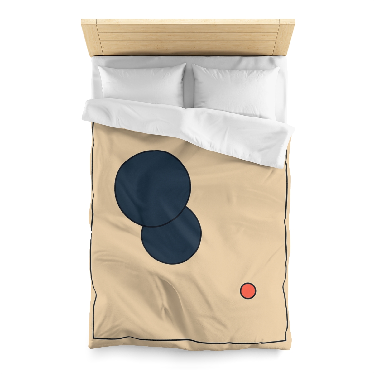 Offset Frame With Two Quiet Discs unique patterned duvets