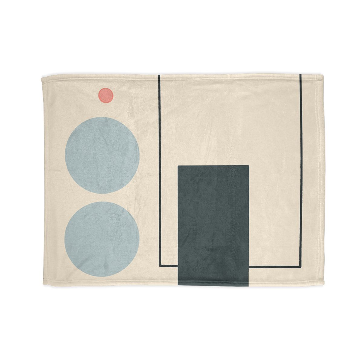 Offset Frame With Two Quiet Discs trendy patterned blankets