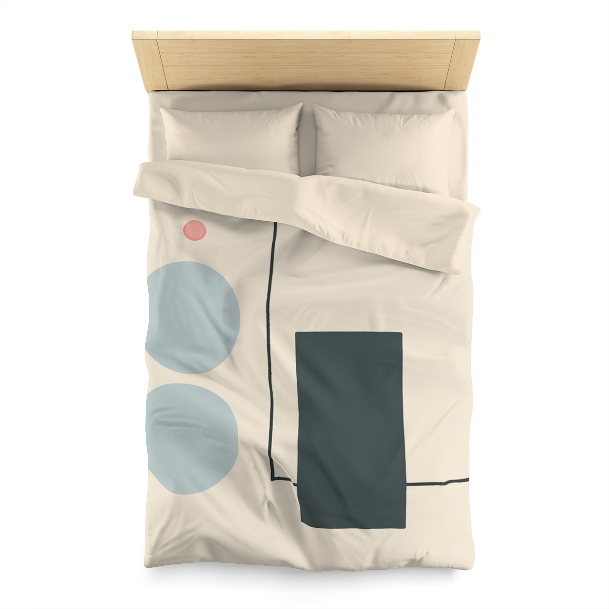 Offset Frame With Two Quiet Discs custom duvets