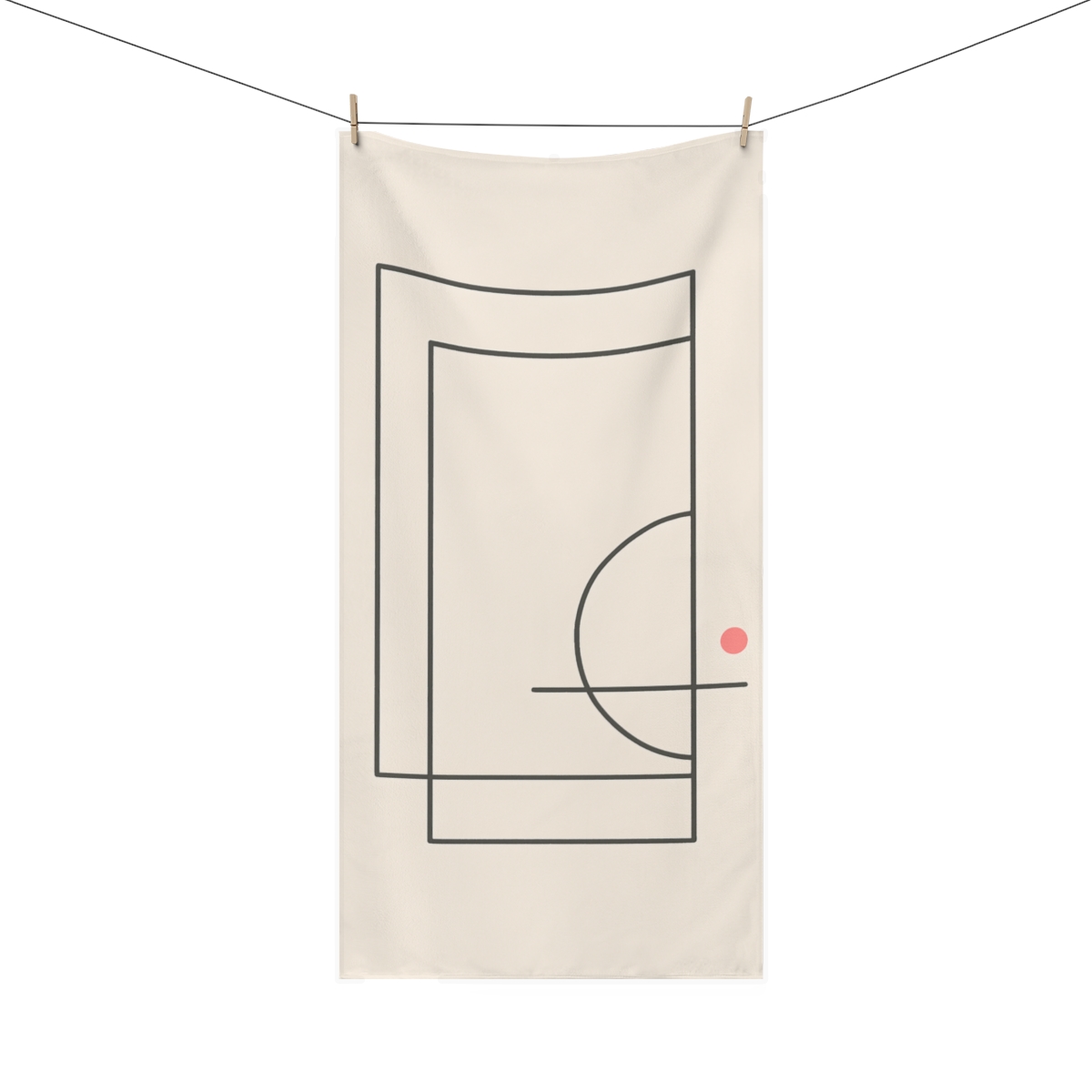 Offset Frames With Tethered Arc unique gift towels