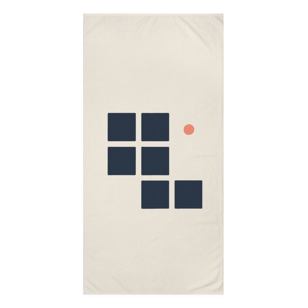 Offset Grid With Missing Corner trendy hand towels