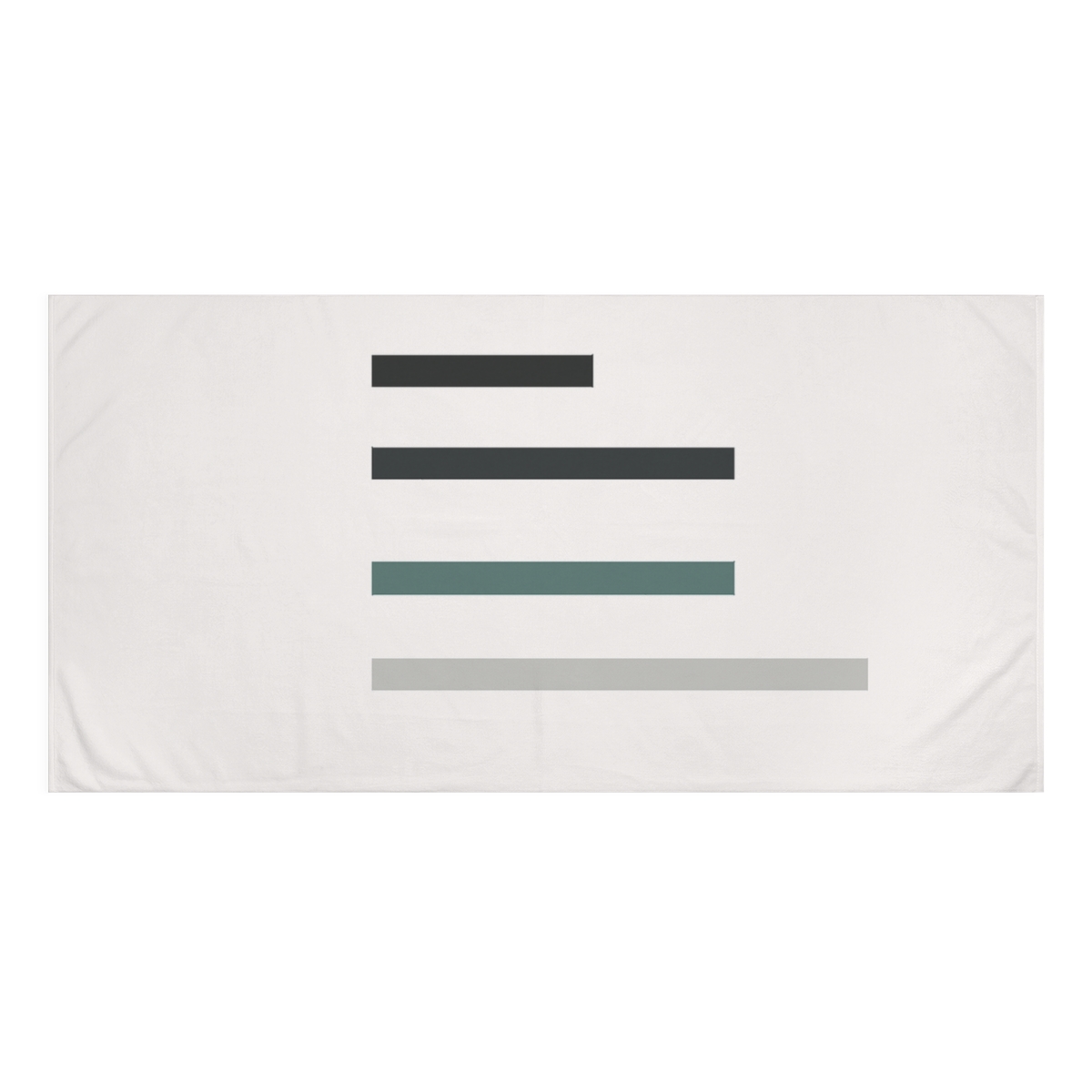 Offset Ladder Bars designer printed towels