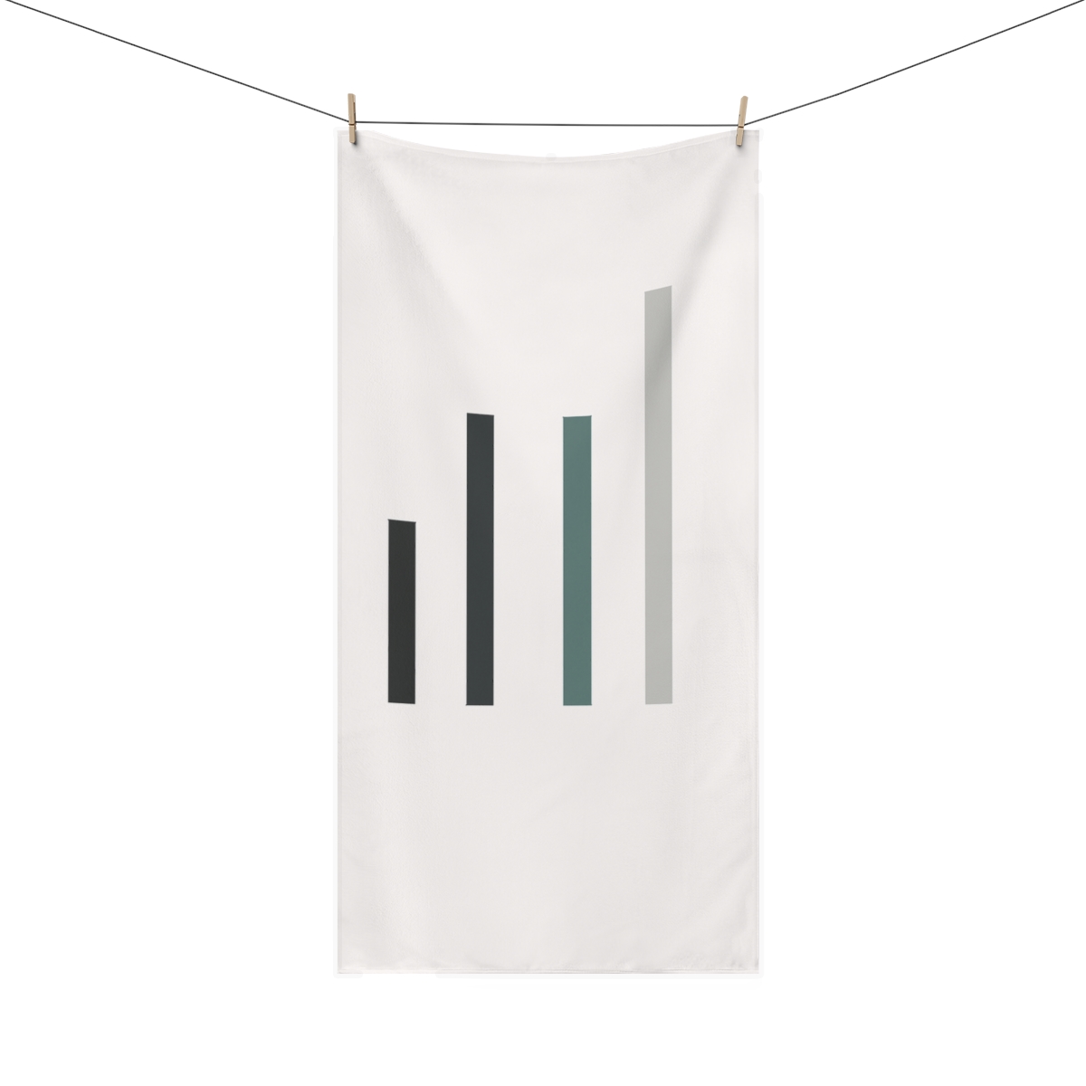 Offset Ladder Bars designer printed towels