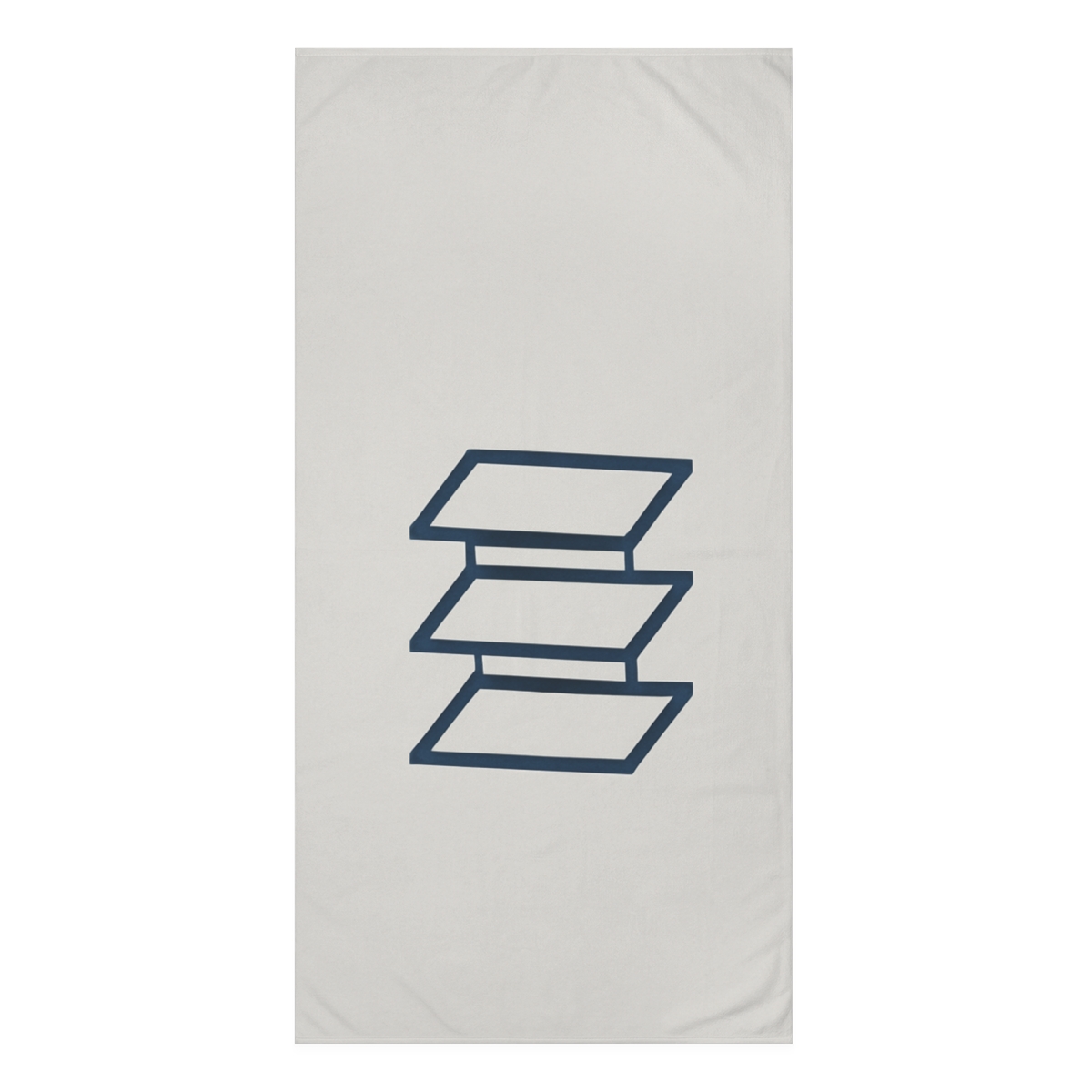 Offset Ladder Rectangle Stack personalized bath towels