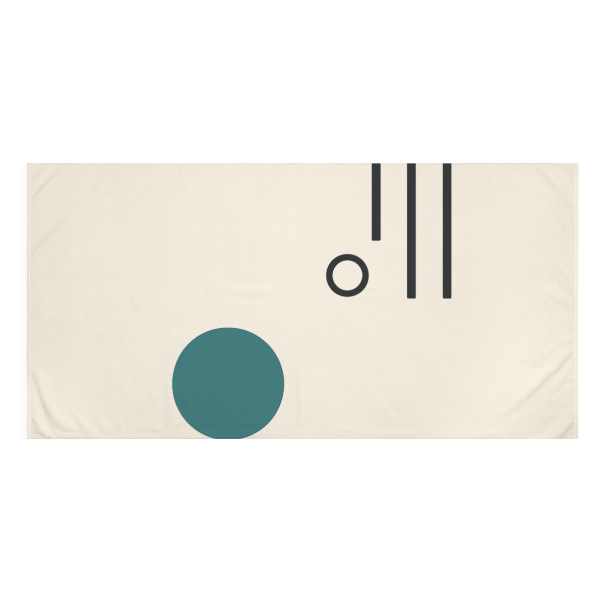 Offset Orbit Bars And Quiet Disc personalized bath towels