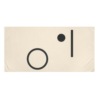 Offset Orbit Bars And Quiet Moon personalized bath towels