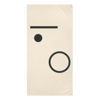 Offset Orbit Bars And Quiet Moon personalized bath towels