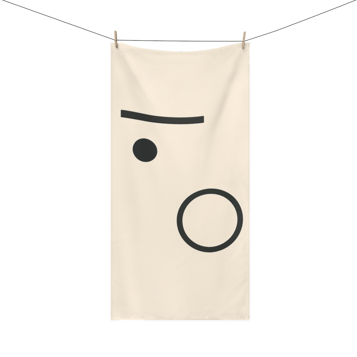 Offset Orbit Bars And Quiet Moon personalized bath towels