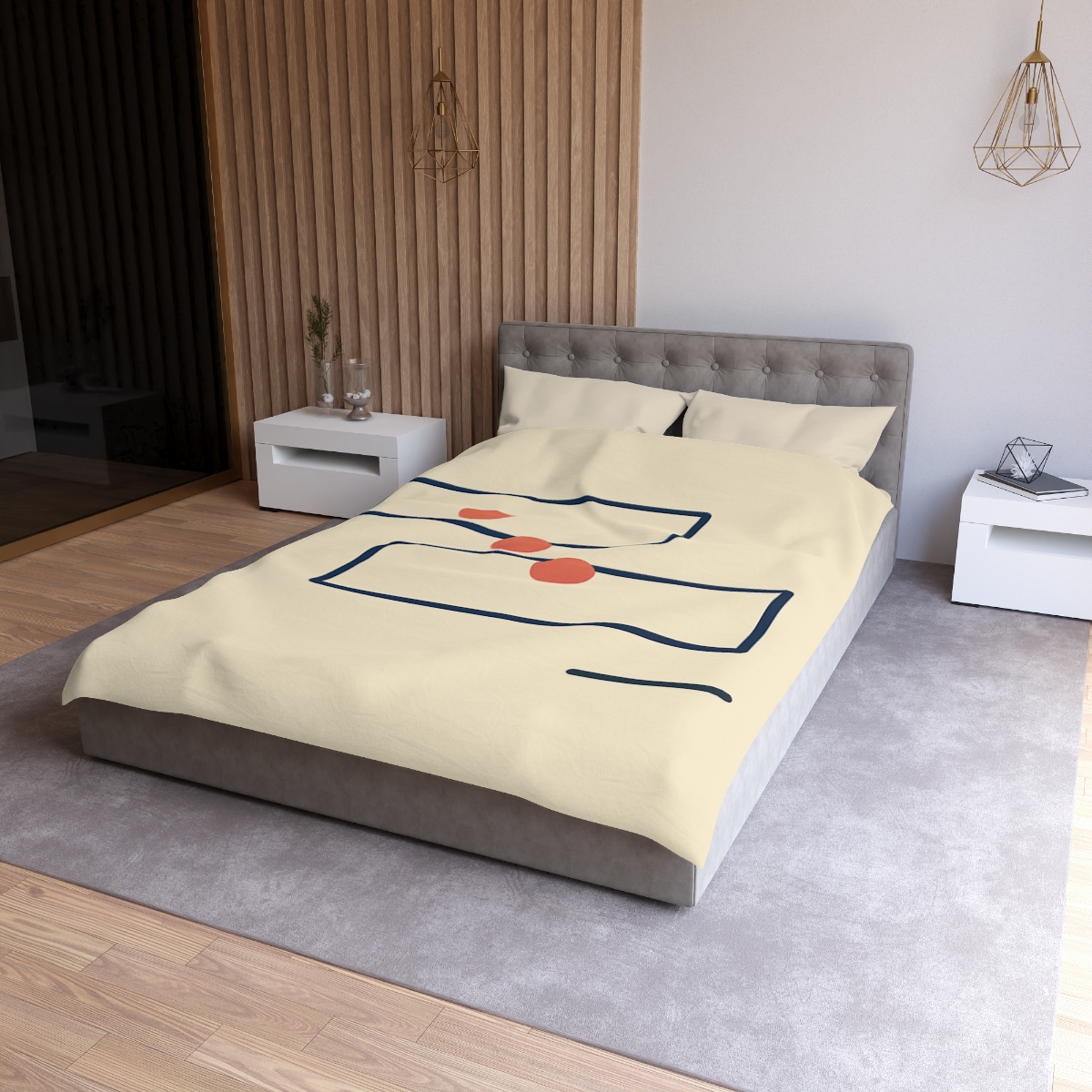 Offset Orbit Blocks trendy bedroom duvets