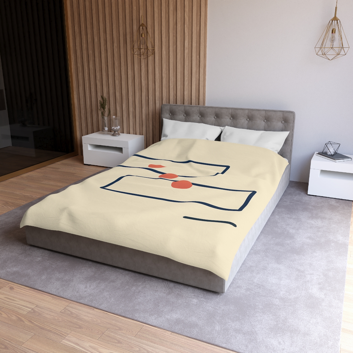 Offset Orbit Blocks trendy bedroom duvets