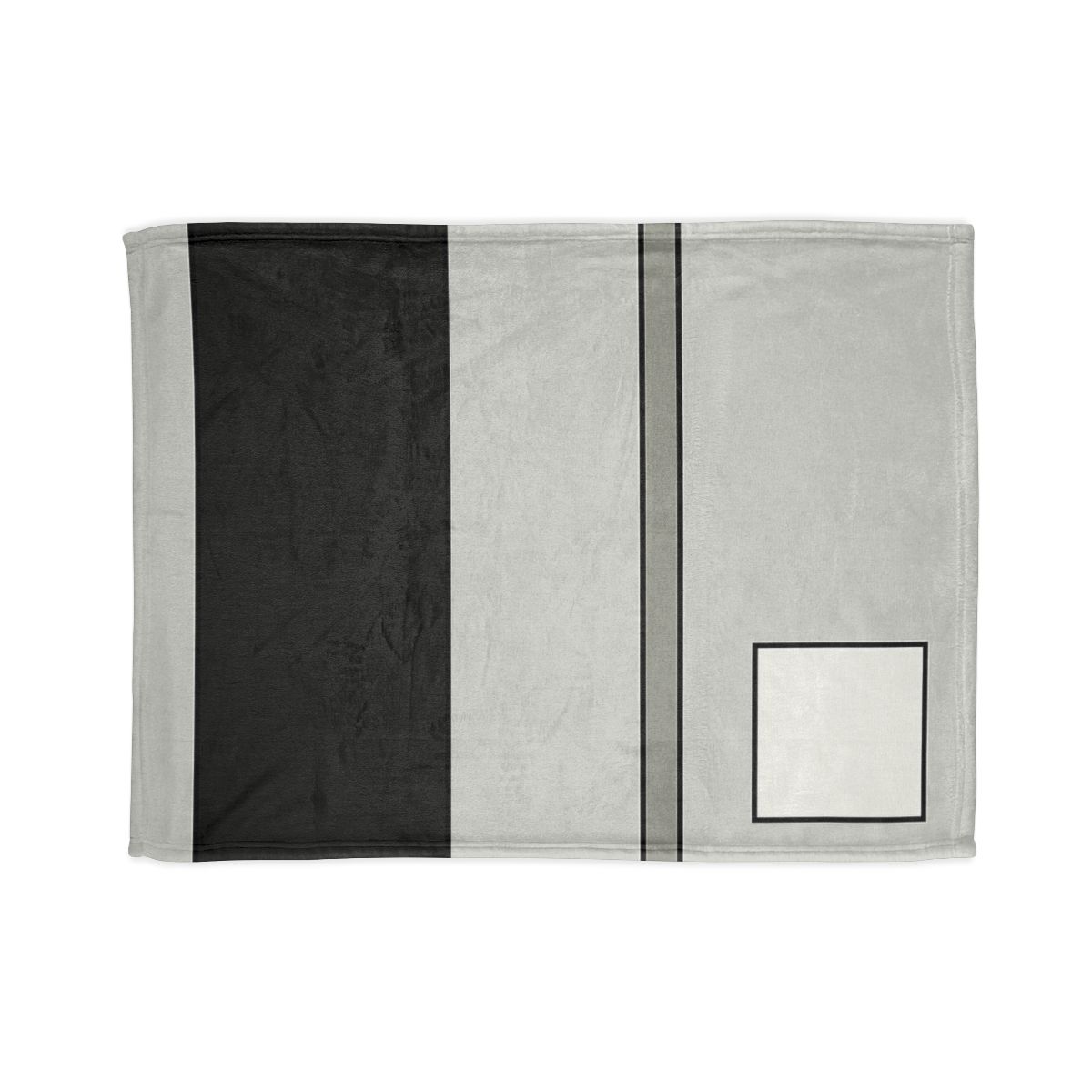 Offset Rectangle Composition soft fleece blankets