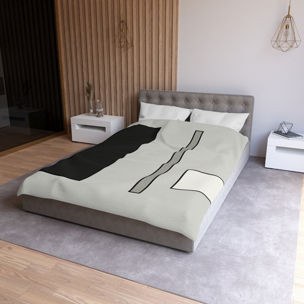 Offset Rectangle Composition custom duvets