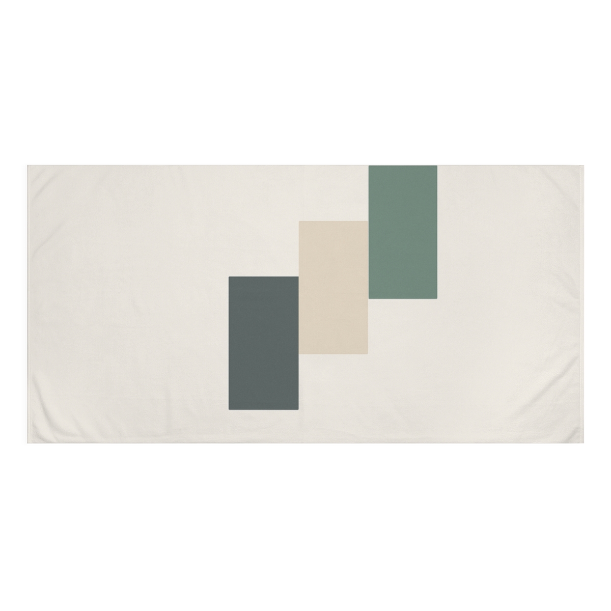 Offset Rectangle Harmony designer printed towels