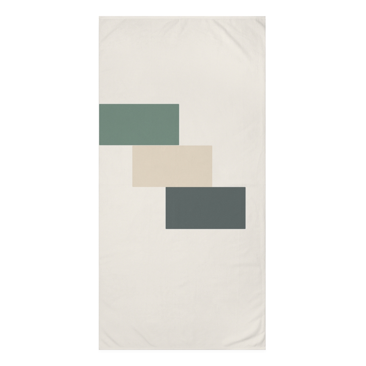 Offset Rectangle Harmony designer printed towels