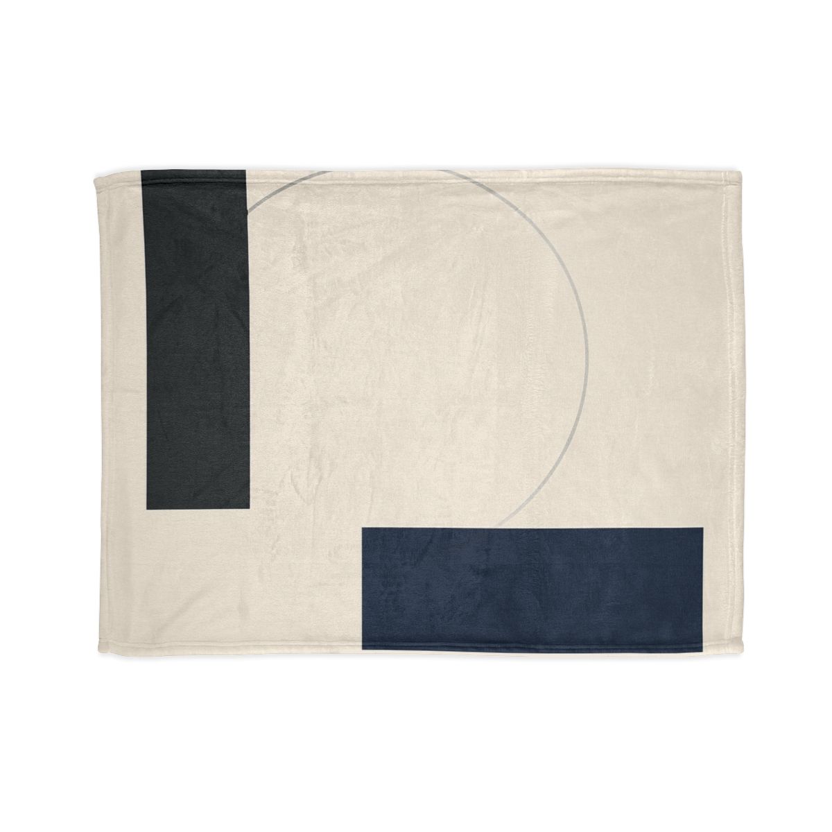 Offset Rectangle Orbit personalized cozy blankets