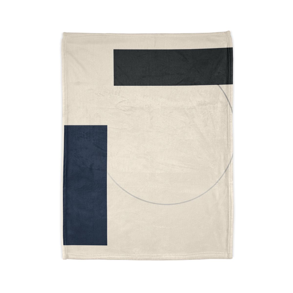 Offset Rectangle Orbit personalized cozy blankets