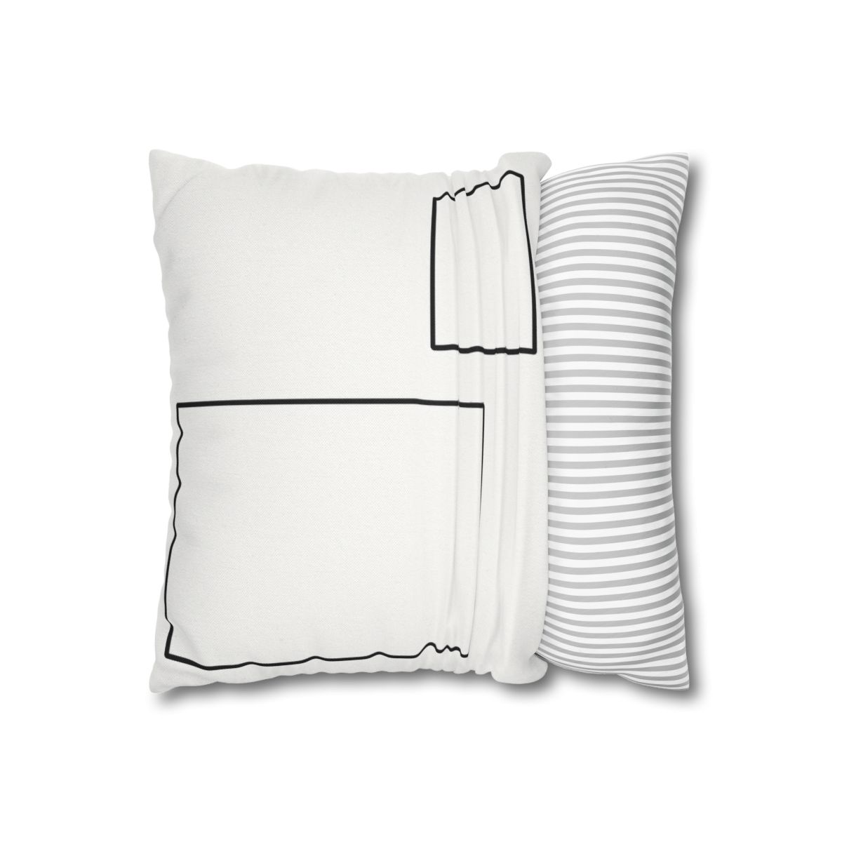 Offset Rectangle Pair With Anchor Line personalized pillow covers