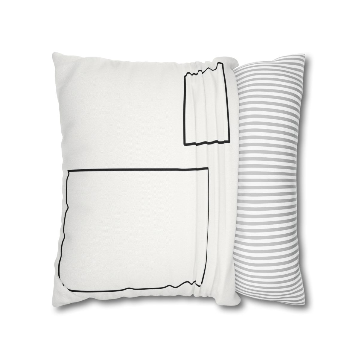 Offset Rectangle Pair With Anchor Line personalized pillow covers
