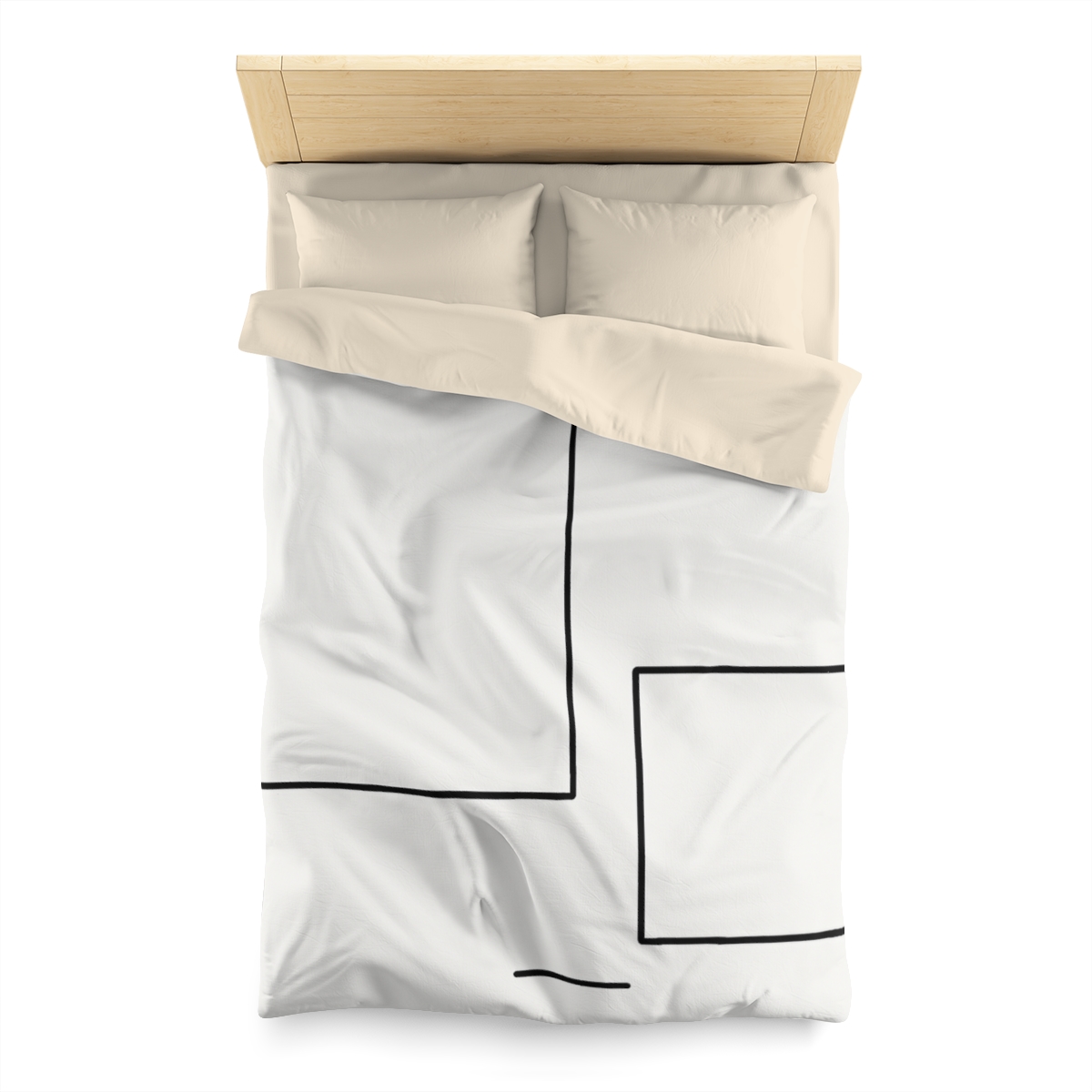 Offset Rectangle Pair With Anchor Line soft comforter duvets