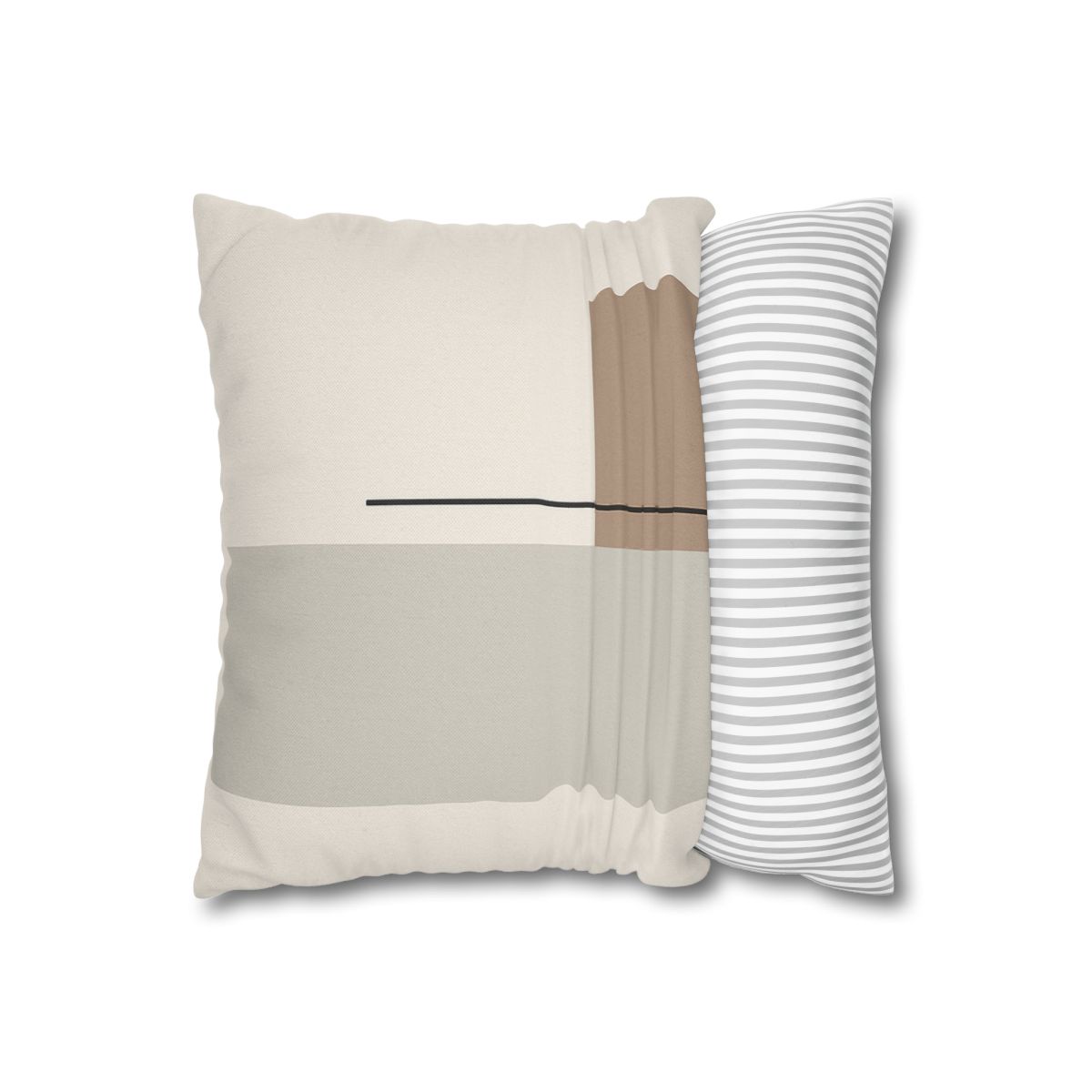 Offset Rectangle Pair With Line custom pillow cases