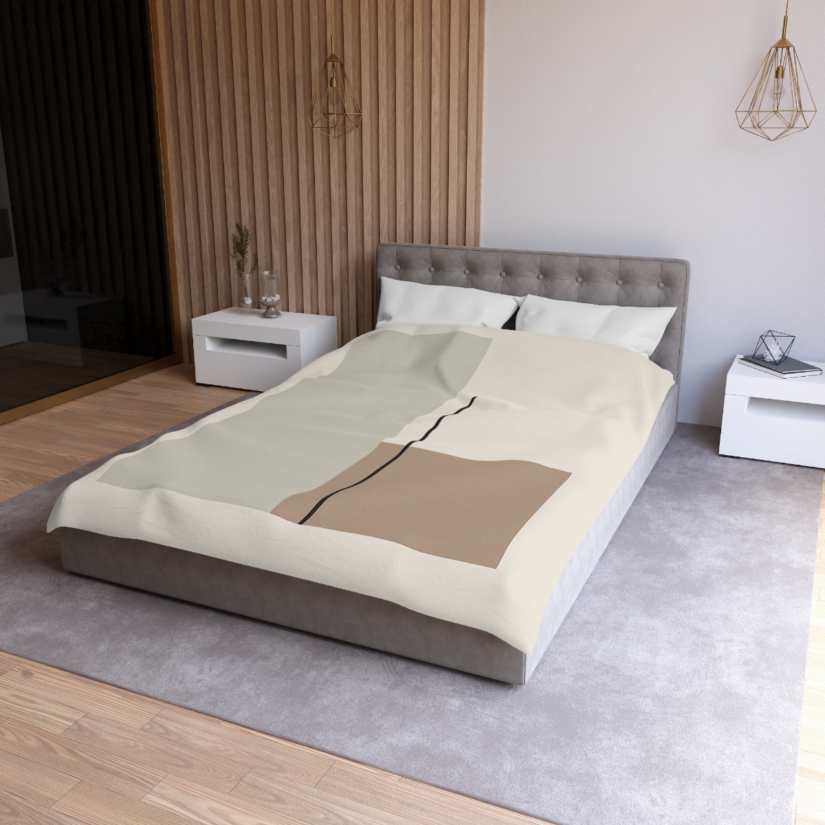 Offset Rectangle Pair With Line duvets for gifts