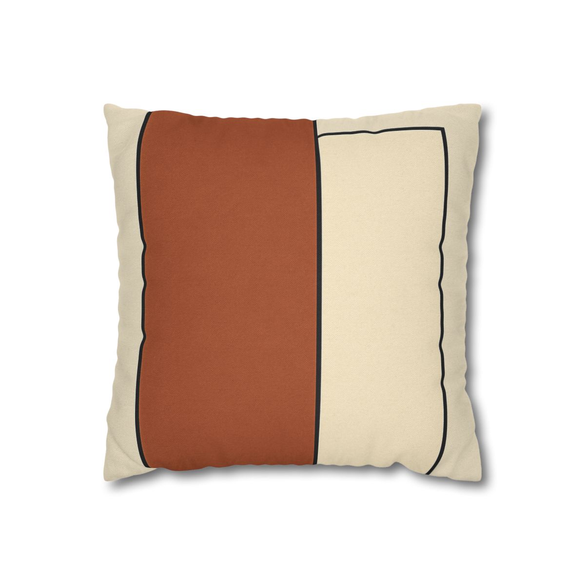 Offset Rectangle Pairing designer print pillow cases