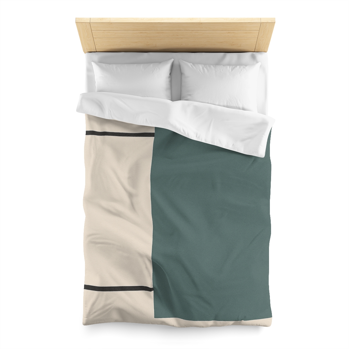 Offset Rectangle Pause custom duvets