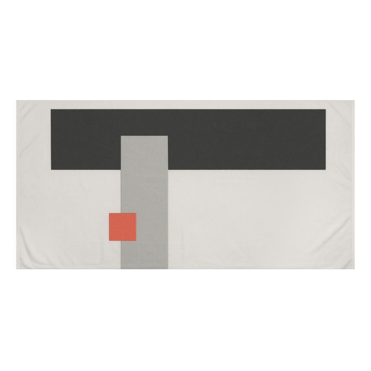 Offset Rectangle Pause designer printed towels