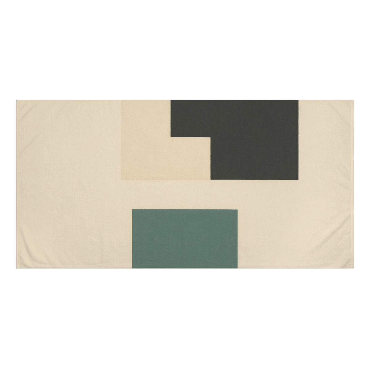 Offset Rectangle Pause soft cotton towels