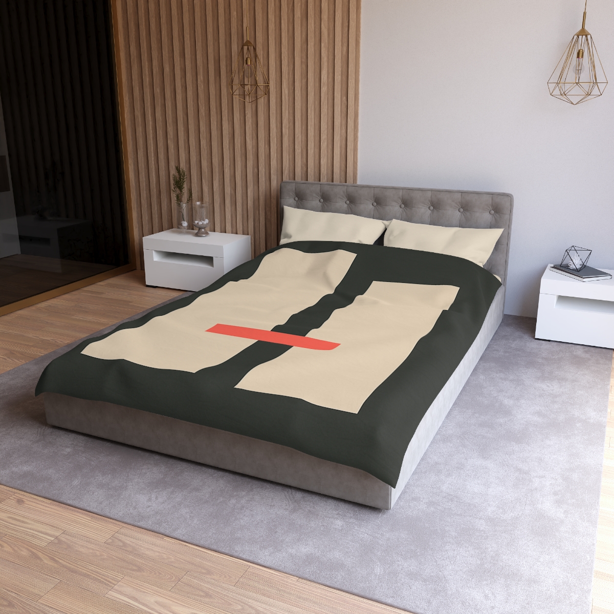 Offset Rectangle Pause duvets for gifts