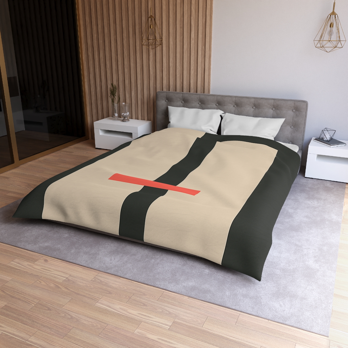 Offset Rectangle Pause duvets for gifts