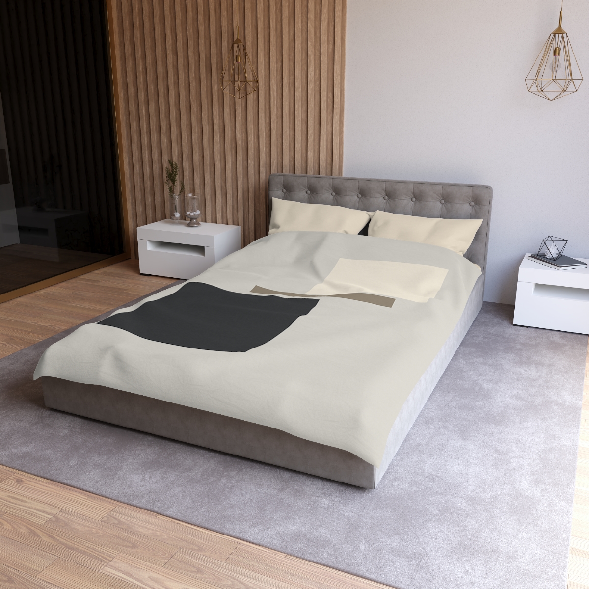 Offset Rectangle Pause soft comforter duvets