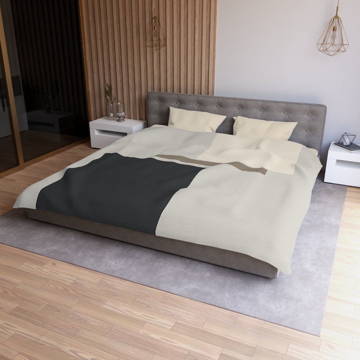 Offset Rectangle Pause soft comforter duvets