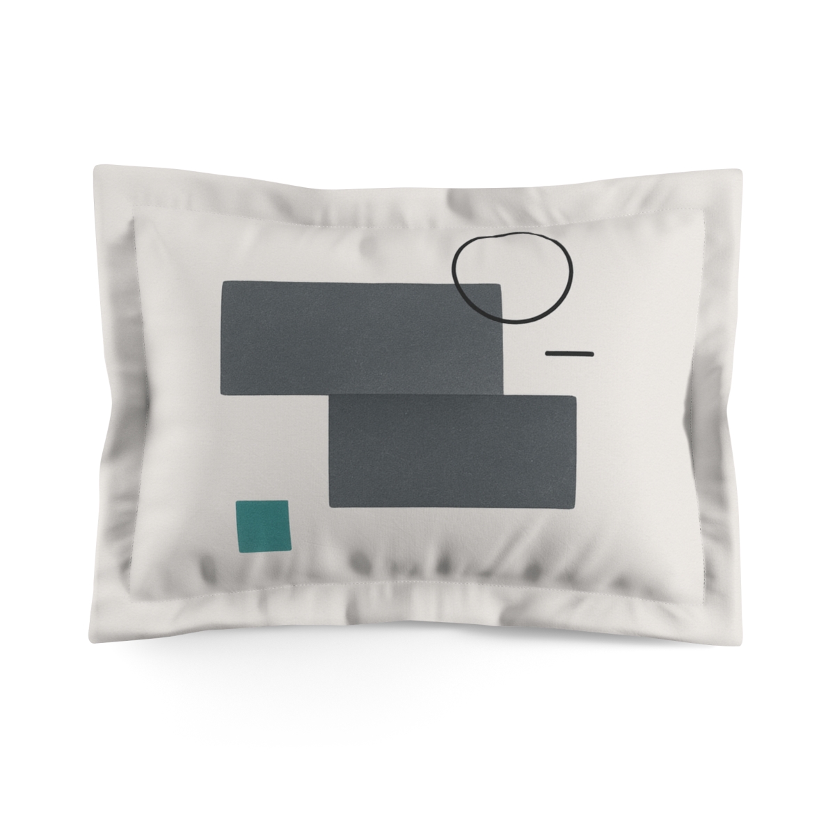 Offset Rectangles With Corner Ring soft plush pillows