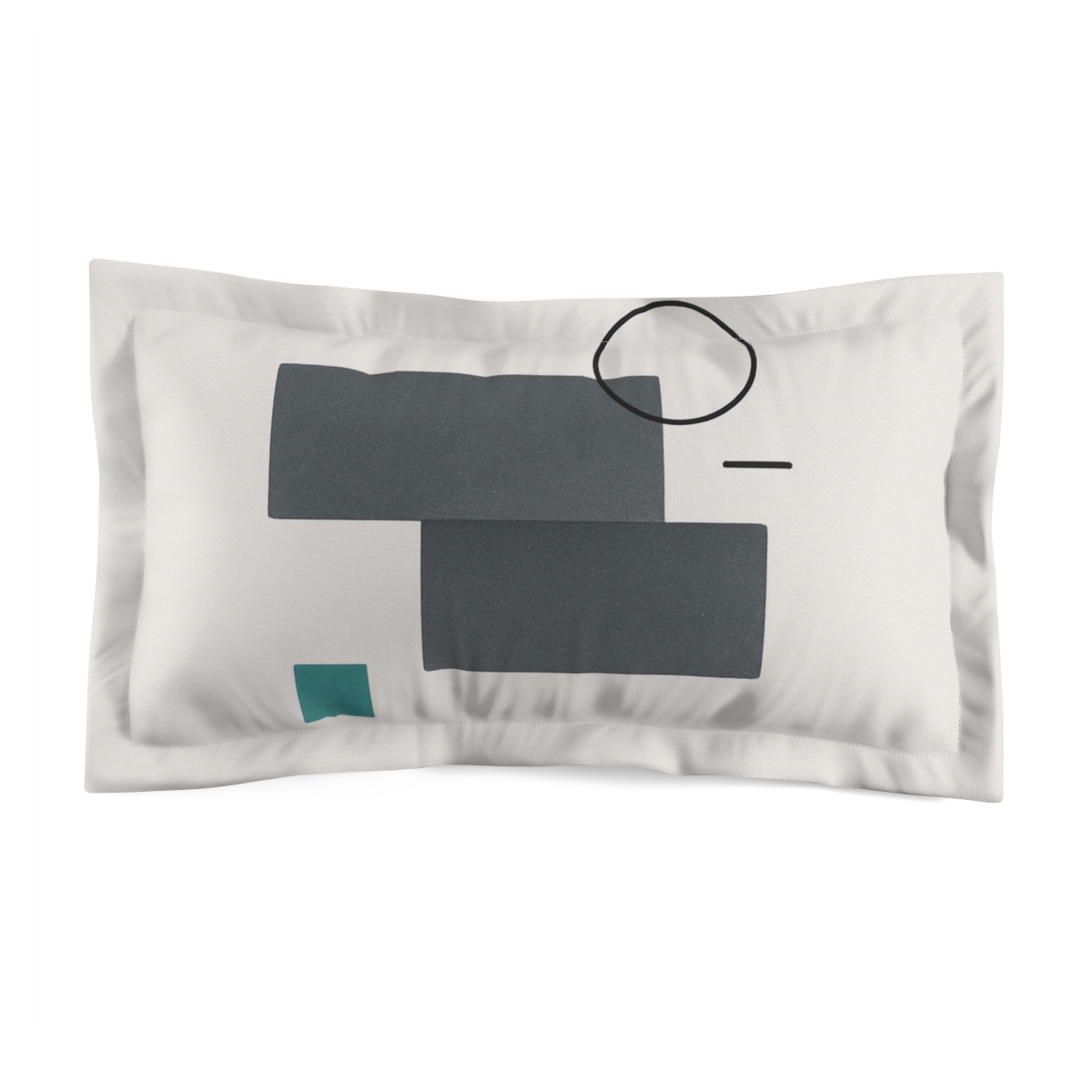 Offset Rectangles With Corner Ring soft plush pillows