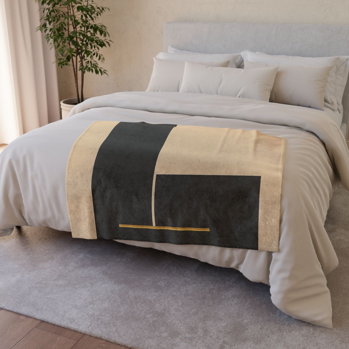 Offset Rectangles With Open Slot warm winter blankets