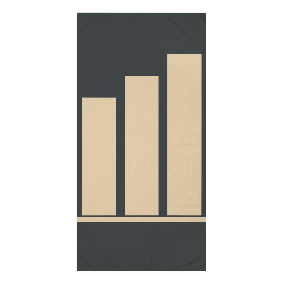 Offset Rectangles With Resting Line trendy hand towels